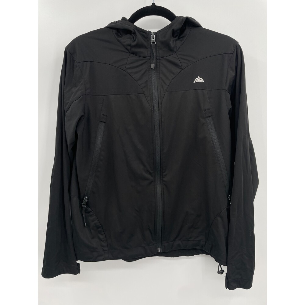 SNOZU Black Full Zip Performance Athletic Jacket Size M